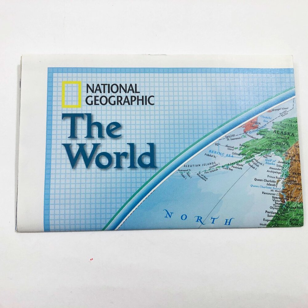 National Geographic Original August 2004 Map Of The World